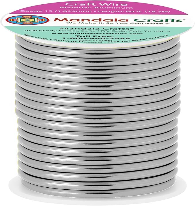 Mandala Crafts 13 Gauge Anodized Aluminum Craft Wire by MandalaCrafts