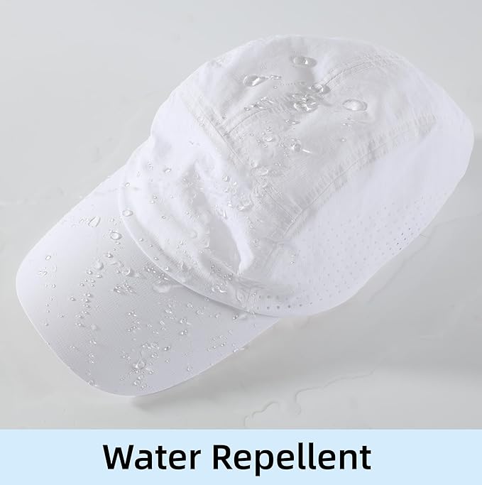 Connectyle Men's Breathable Run Hat Quick Dry Reflective Sport Cap Adjustable Lightweight Baseball Hat Unstructured Design