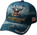 USA 250th Anniversary Hat, Adjustable 250th Anniversary Printed Patriotic Baseball Caps, Tribute Retro Washed Hat