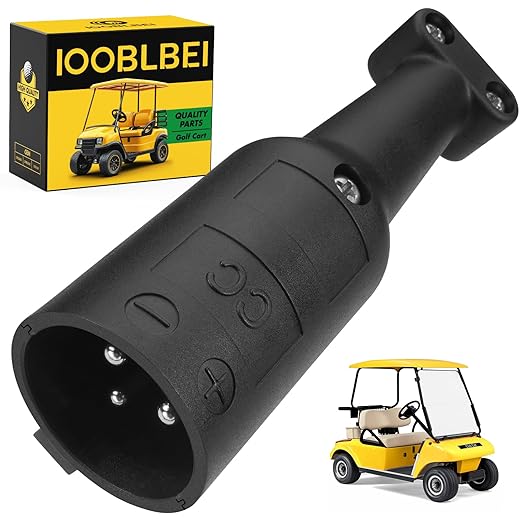 Club Car 48V Charger Plug for DS & Precedent 1995-Current, Golf Cart Charger Plug for Club Car DS & Precedent, OEM#101828901, 1018289-01