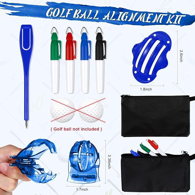 Syhood 21 Pcs Golf Accessories Kit Cleaning Kit Include Golf Brush, Towel, Groove Sharpener, Divot Repair Tool, Ball Alignment Portable Tool Gifts for Men or Women