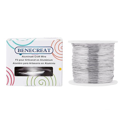 BENECREAT 22 Gauge Silver Aluminum Wire 850FT Decor Jewelry Craft Wire Beading - Image 8