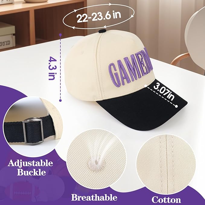 Game Day Hat for Women Men, World Cup Hat Football Softball Basketball Caps