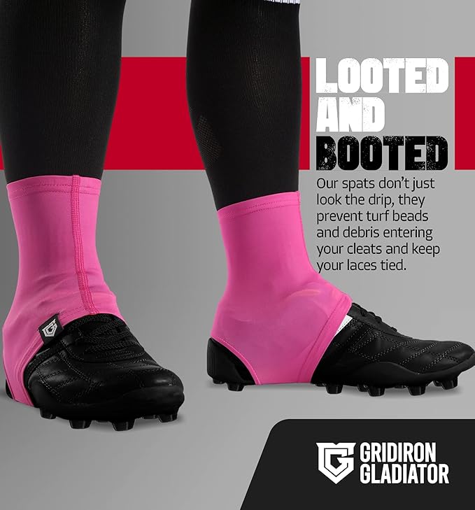 Gridiron Gladiator Cleat Covers - Football Spats - Football Cleat Cover - Cleat Spats for Soccer, Baseball & Softball