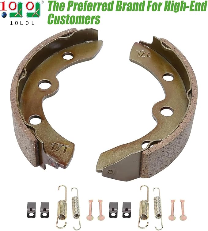 10L0L Golf Cart Brake Shoes for Club Car DS 1995-up, Precedent 2004-up, EZGO 1986.5-1995, Yamaha G1 G2 G8 G9, OEM# 101823201 1011463 23364G1 27249G01