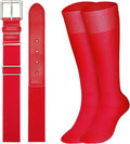 XZQTIVE Baseball Softball Socks and Baseball Softball Belt Combo Set Knee-High Soccer Socks for Kids Youth Adult