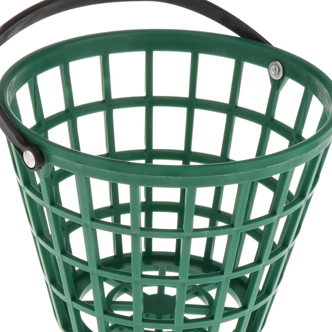 SM SunniMix Unbreakable Golf Ball Basket, Golfball Container with Handle Ball Holder Contains 25/50/100 Balls Range Accessories