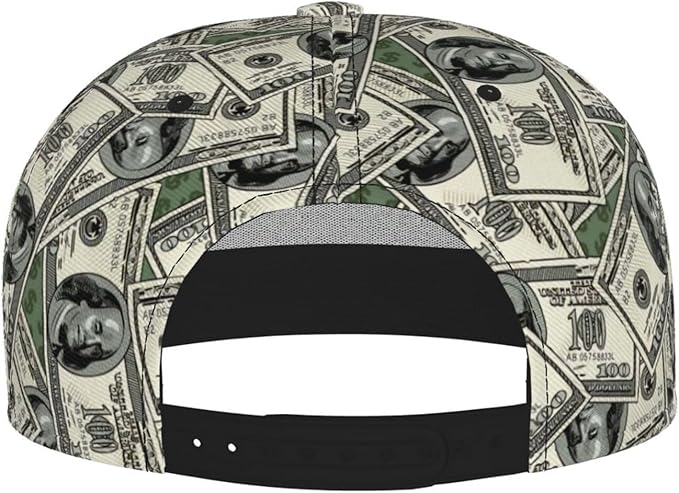Fashion Snapback Hat for Men Women, Hip Hop Style Baseball Cap Flat Bill Hats Adjustable Trucker Sun Hat