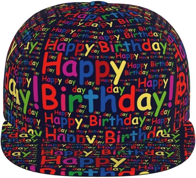 Fashion Snapback Hat for Men Women, Hip Hop Style Baseball Cap Flat Bill Hats Adjustable Trucker Sun Hat