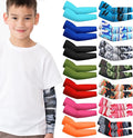 Mepase 14 Pairs Arm Sleeves for Kids UV Sun Protection Cooling Arm Compression Cover Boys Baseball Football Basketball Sport