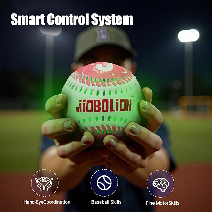 Glow in The Dark Baseball - Rechargeable LED Light Up Ball with 6 Color Changing Modes | Regulation Size & Weight for Kids, Teens, Adults & Baseball Fans