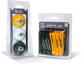 Team Golf NFL Kansas City Chiefs 3 Golf Balls and 50 Golf Tees Logo Imprinted Golf Balls (3 Count) & 2-3/4" Regulation Golf Tees (50 Count), Multi Colored
