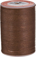 uxcell Round Leather Sewing Waxed Thread, 55m / 60 Yards Wax Polyester String by uxcell