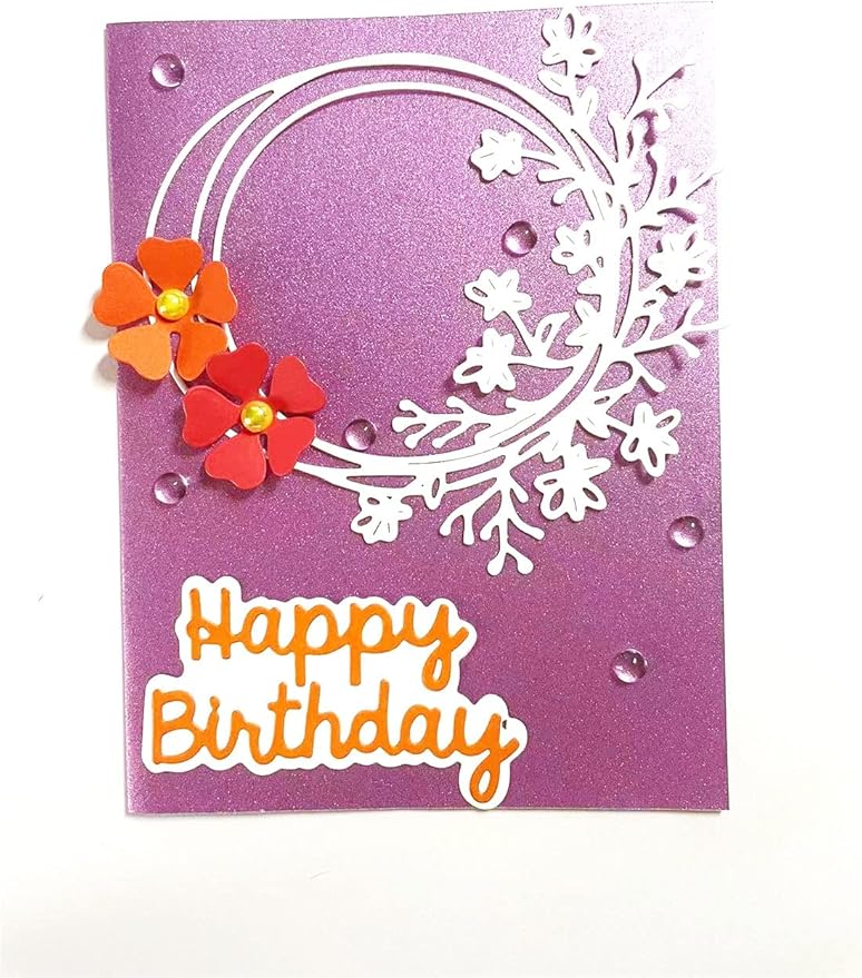Mvchifay Cutting Dies Happy Birthday Metal Stencils Scrapbooking Tool DIY - Image 5