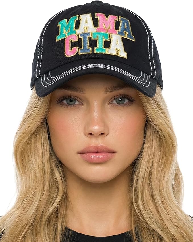 Funky Junque Distressed Vintage Baseball Cap - Embroidered Patch Women's Hat - Holiday, Lifestyle & Patriotic Designs