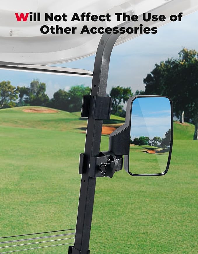 KEMIMOTO Golf Cart Windshield Compatible with Club Car Precedent Gas/Electric (04-Up), Foldable Replacement Windshield with Anti-UV and Impact Resistant Acrylic (Clear)