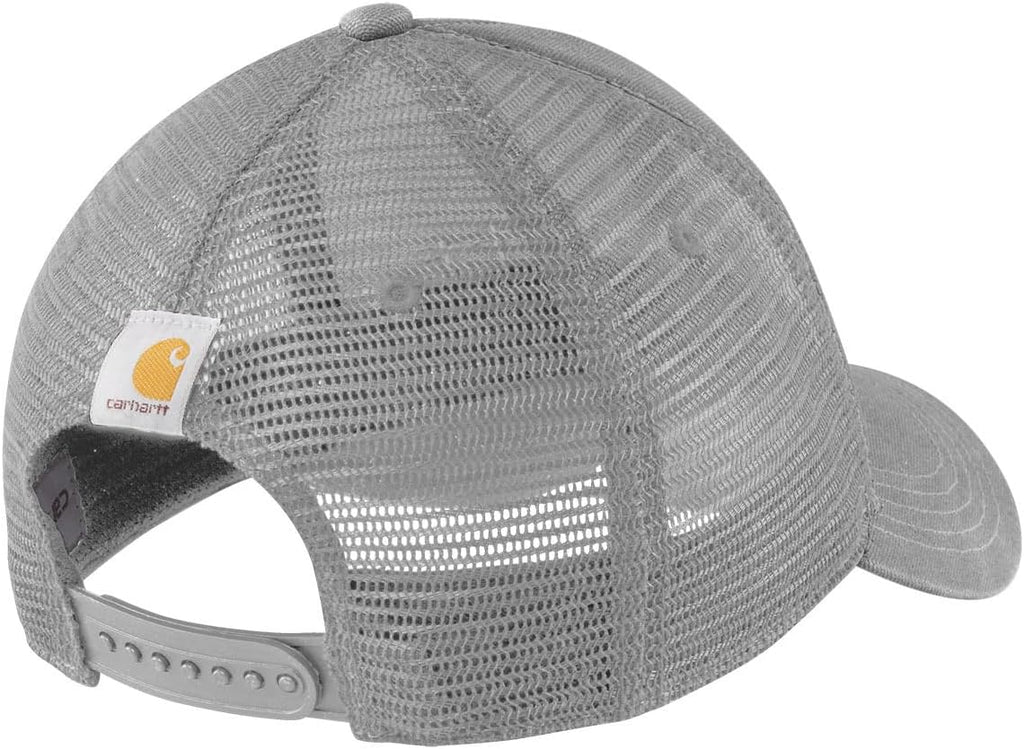 Carhartt Men's Canvas Mesh-Back Logo Graphic Cap