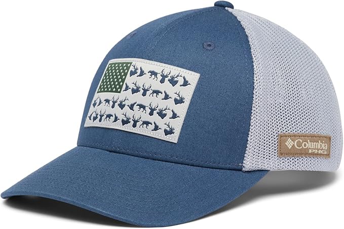 Columbia Unisex-Adult PHG Game Flag Mesh Ball Cap - Low Crown