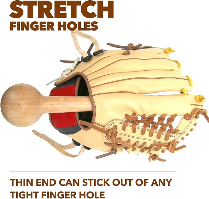 AliBall Baseball Glove Mallet - Quick Create Ball Shaped Pocket for Softball Glove - One Piece Solid Construction for Breaking in Glove