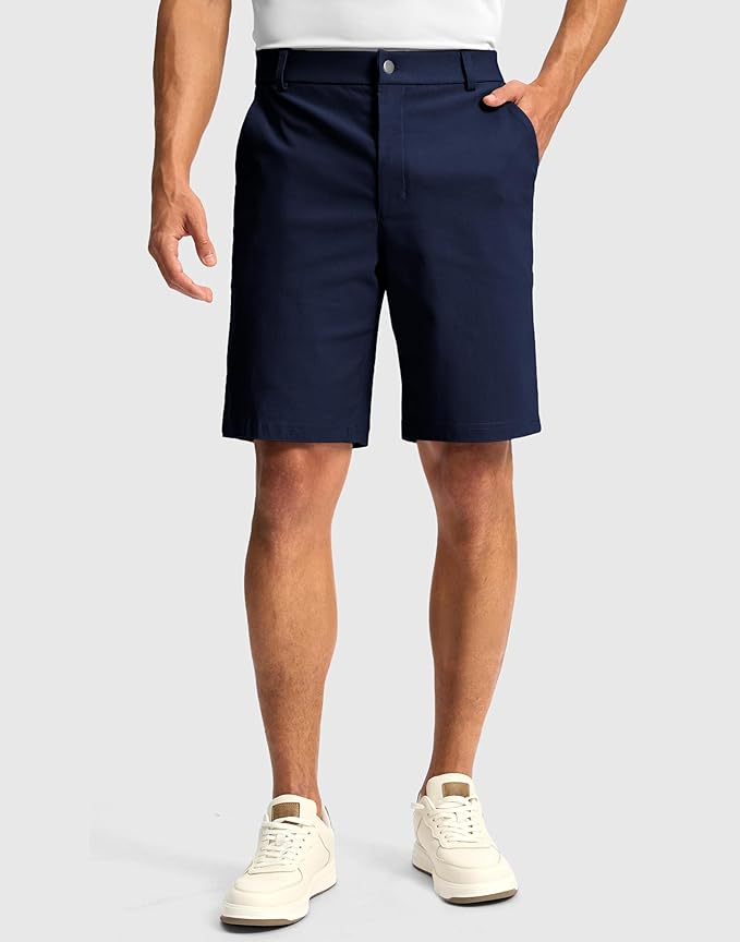 G Gradual Men's Golf Dress Shorts 5"/ 7"/ 9" Stretch Casual Work Flat Front Shorts for Men with 3 Pockets Quick Dry