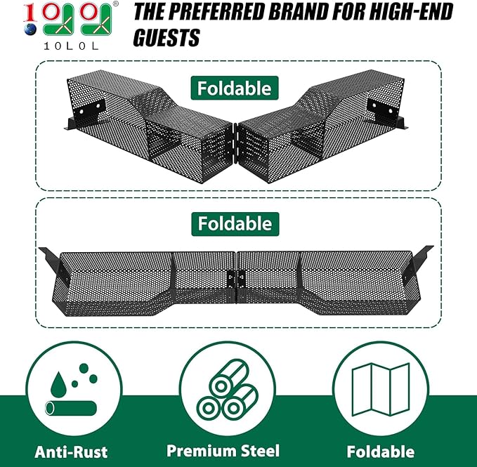 10L0L Golf Cart Inner Storage Utility Basket-Premium Steel Anti-Rust Suitable for Golf Cart Club Car Tempo Front Dash Storage Tray Organizer (Black)