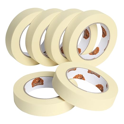 TAPEBEAR General Purpose Masking Tape 0.94 Inches x 60 Yards, DIY Arts Crafts by TAPEBEAR