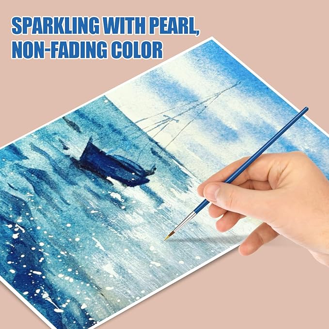 Mini Glitter Watercolor Paint Set - Image 4