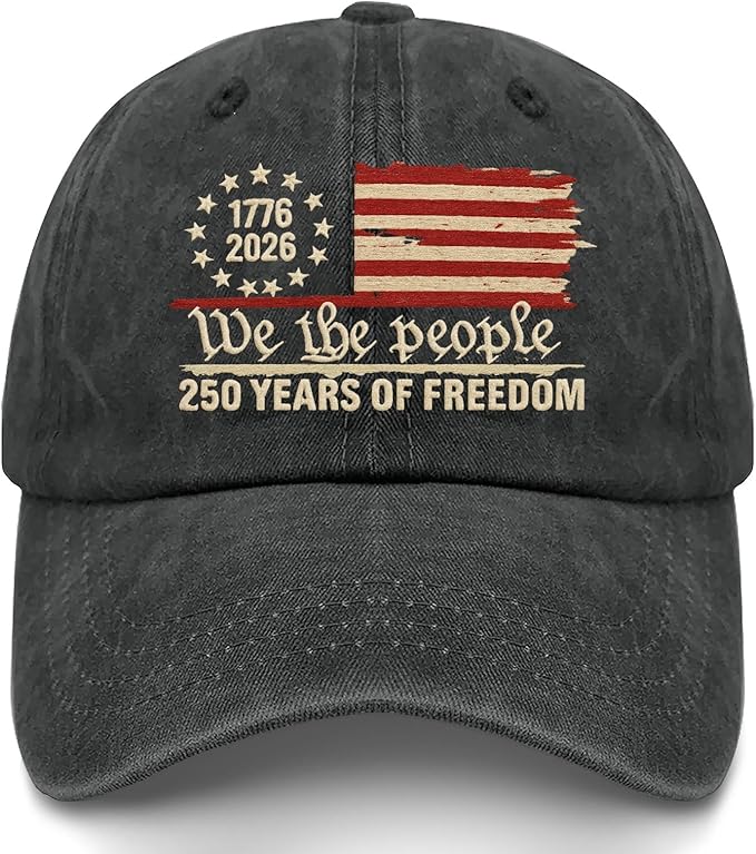 U.S. 250th Anniversary 250 Years Freedoms 1776-2026 Baseball Hats Funny