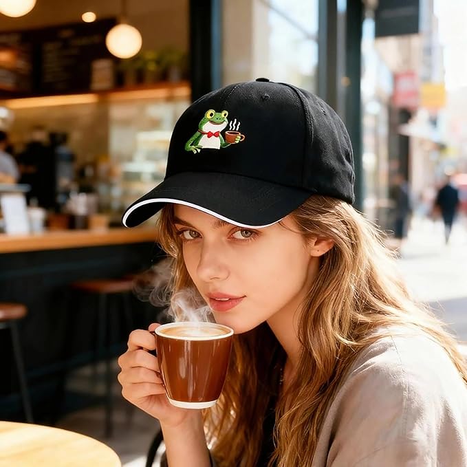 Embroidered Baseball Cap for Men Women, Breathable Cotton Adjustable Hat, Various Patterns for Casual Daily Outfits