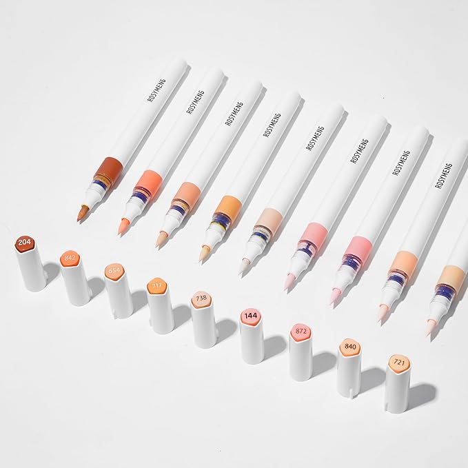 ROSYMENG 9 Color Acrylic Paint Pens, Quick-Drying Waterproof Acrylic Paint by Unknown