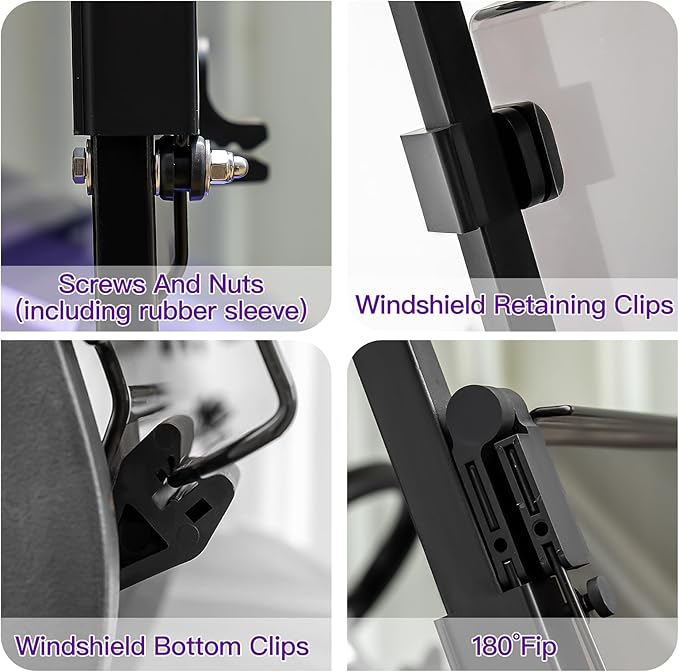 4.5mm Extra Thick Golf Cart Windshield Compatible with Club Car Precedent 2004-UP | Transparent Replacement Windshield for Club Car Precedent Gas & Electric Golf Cart Accessories