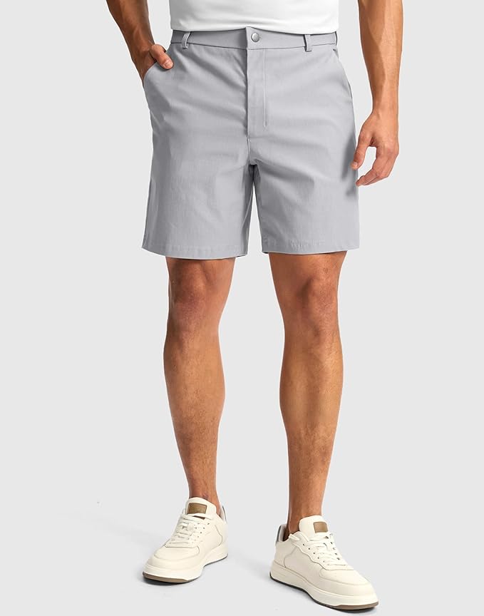 G Gradual Men's Golf Dress Shorts 5"/ 7"/ 9" Stretch Casual Work Flat Front Shorts for Men with 3 Pockets Quick Dry