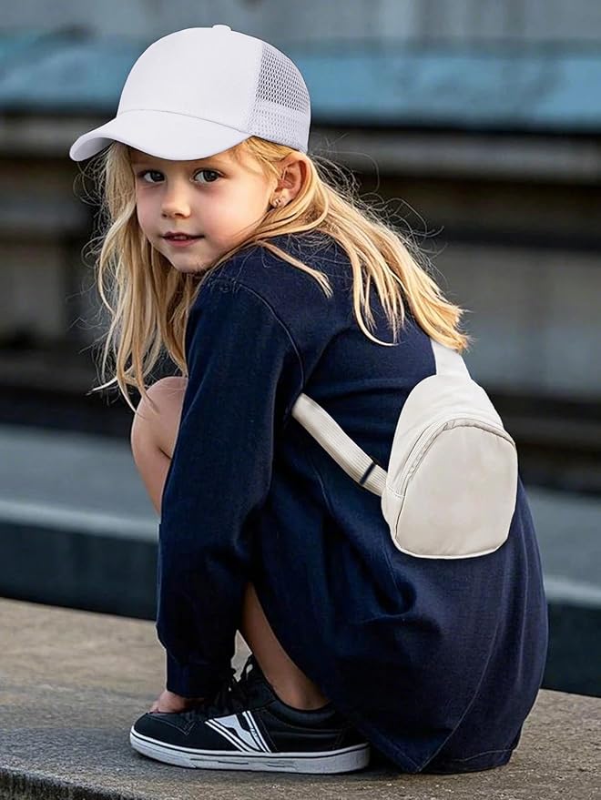 Edoneery Baseball Cap for Kids-Adjustable Washed Cotton Golf Toddler Hat for Boys & Girls