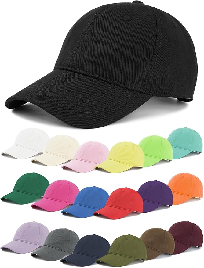Zando Unisex Classic Baseball Caps Adjustable Sports Hats Outdoors Cotton Baseball Hat Cute Preppy Hat Golf Running Dad Hat