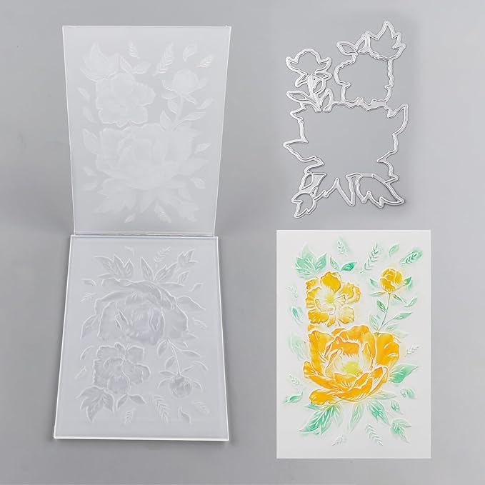 BAOFALI 3D Embossing Folder and Metal Die Set by BAOFALI