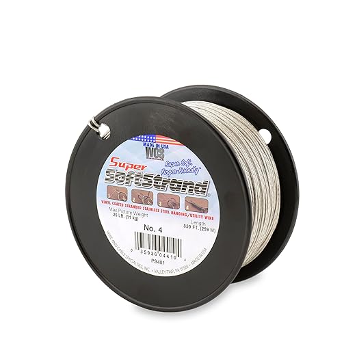 Super Softstrand, Vinyl-Coated Stranded Stainless Steel Picture Wrapping Wire by WCS