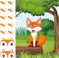 ASTARON Pin The Tail on The Fox Party Game by ASTARON