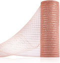Anivia Deco Mesh Ribbon, 10inch x 30 Feet Each Roll Metallic Foil Mesh Ribbon by Anivia