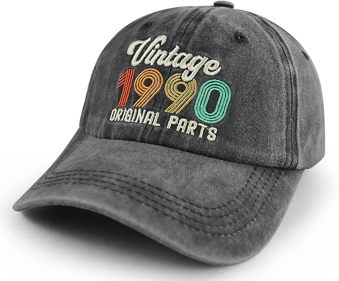 90th 80th 70th 60th 50th 40th 30th Birthday Gifts for Women Men, Vintage 1936 1946 1956 1966 1976 1986 1996 Hat
