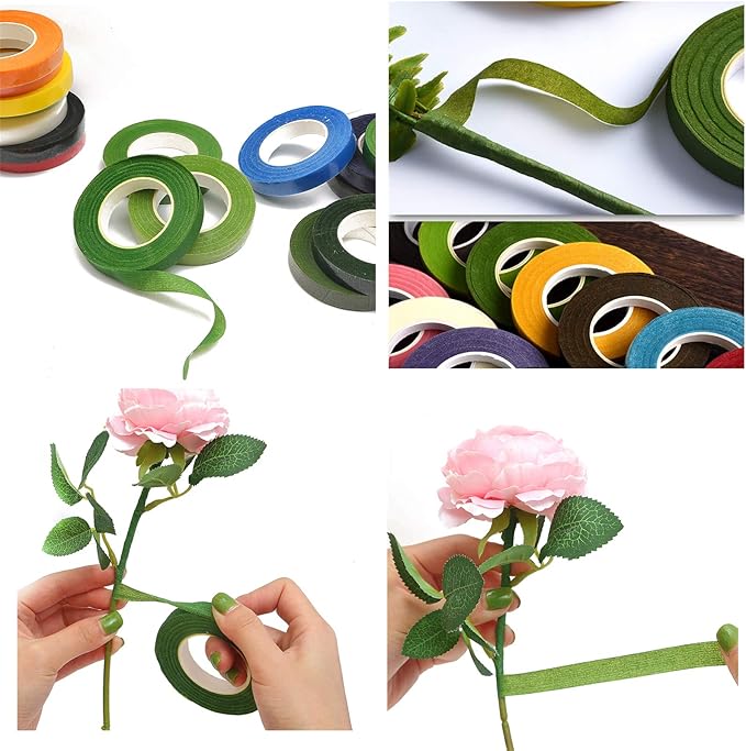 Transun Moo 4 Rolls 1/2 Inch Floral Tapes Florist Wraps - Image 5