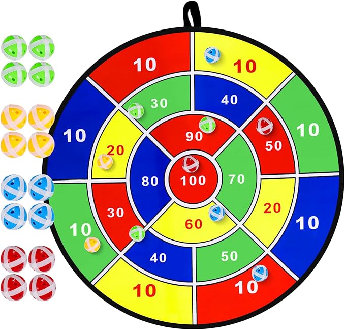 Kids Dart Board Game Set-29 inchs, Board Games by InfiOne