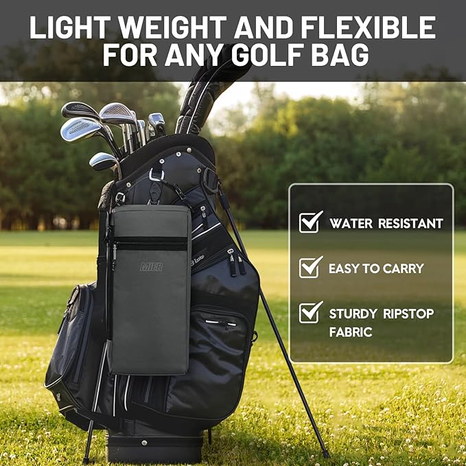 MIER Golf Bag Cooler Insulated Soft Cooler Bag Golf Accessories for Men 9 Cans Portable Beer Cooler Sleeve for Picnic Beach Outdoor Activities