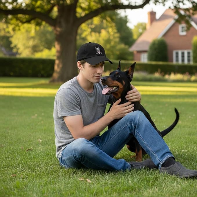 Pet Dog Lover Gifts,Embroidered Dog Baseball Hats for Men Women Dad Mom