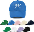 Zando Bow Baseball Cap for Women Men Girls Dad Trendy Adjustable Trucker Hat Cute Y2k Travel Golf Sports Sun Hats Accessories