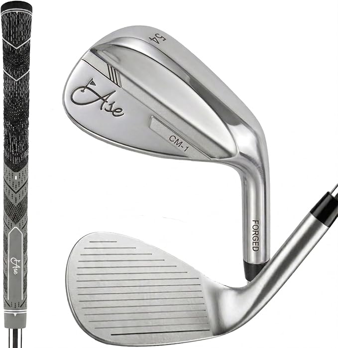 Premium CM-1 Golf Wedge Set or Individual Golf Wedges - Full Face Grooves + Milled Face Wedges, Singles or Set for Men Lob, Gap, Sand Wedged 50/52/54/56/58/60 Degree Clubs