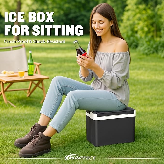 Golf Cart Cooler Fits Club Car Precedent Tempo Onward, Club Car Precedent Ice Chest with Mounting Bracket Kit, 48 Hours Cooling Cooler, Universal 6L Large Capacity Ice Chest OEM#102588101
