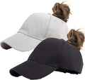 High Ponytail Baseball Hat - Women Messy Bun Hat, Sun Protection Ponycaps Retro Cap