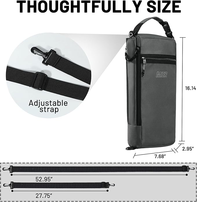 MIER Golf Bag Cooler Insulated Soft Cooler Bag Golf Accessories for Men 9 Cans Portable Beer Cooler Sleeve for Picnic Beach Outdoor Activities