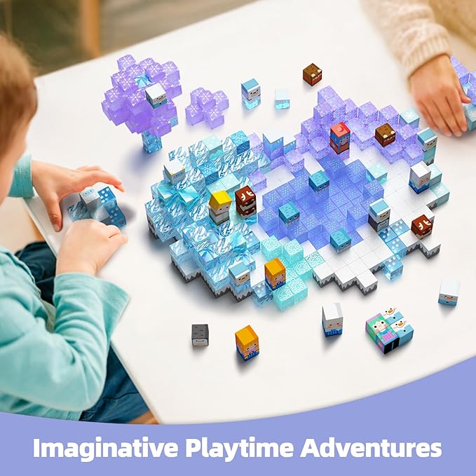 GobiDex 100PCS Magnetic Blocks Magnet Building Toys, Princess Castle Toys - Image 6
