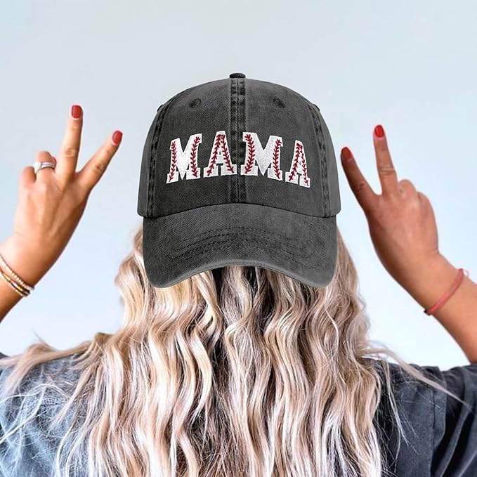 Mama Trucker Hat Mothers Day Birthday Gifts for Mother Mom Mama Embroidered Adjustable Washable Baseball Cap